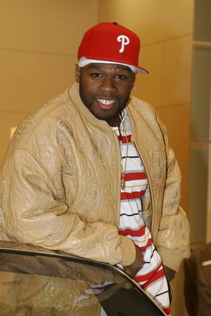 50 Cent at the Detroit Auto Show